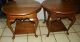 Round Solid Oak End Tables Side Tables (jlc - T439) Post-1950 photo 3
