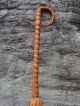Primitive Old Wood England Unique Loop Handle Witch Hearth Broom Halloween Primitives photo 1