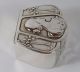 Antique Art Nouveau 800 Silver Embossed Snuff Pill Trinket Box Germany 1902 Boxes photo 4