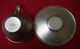 Sterling Silver Cup & Saucer Gold Lined & Etched Post Australia Sterling Silver (.925) photo 4