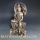Vintage Oriental Chinese Silver Copper Hand - Carved Buddha Statue - - Buddha Buddha photo 4