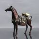 Chinese Collectable Copper Gilt Hand - Carved Golden Cicada & Horse Statue D267 Horses photo 4