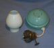 Vintage Pale Blue Kelly/nursery/pixie Oil Lamp 20th Century photo 3