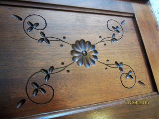 1890 Eastlake Spoon Carved Furniture Panel Victorian Walnut? Architectural photo