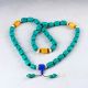 Chinese Old Turquoise & Beeswax Handwork Rosary Type Necklaces D1118 Other Chinese Antiques photo 2