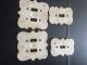 4 Vintage Ceramic Light Switch Plate Covers With Flowers Switch Plates & Outlet Covers photo 1