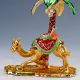 Chinese Cloisonne Inlaid Rhinestone Handwork Tree & Camel Statue D1424 Other Antique Chinese Statues photo 2