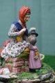 Mid 19thc German Figurine Group With Mother & Children Of Fine Detail C1840s Figurines photo 9