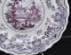 Romantic Staffordshire Purple Transfer Dinner Plate Lausanne Villa C 1840 Plates & Chargers photo 1