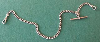 Antique Sterling Silver Pocket Watch Chain. photo