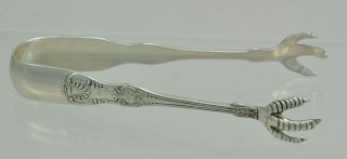 Dominick And Haff Sterling Silver Kings Chicken Claw Sugar Tongs photo