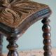 Antique Bobbin Turned Carved Stool.  Victorian Seat,  English C.  1900 1800-1899 photo 3