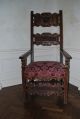 Antique Louis Xiii,  Xiv,  Xv,  Xvi Gothic Renaissance Large Throne Fireside Chair 1900-1950 photo 1