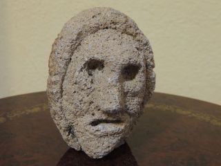Antique Undated Stone Head Sculpture,  From North America Zone photo