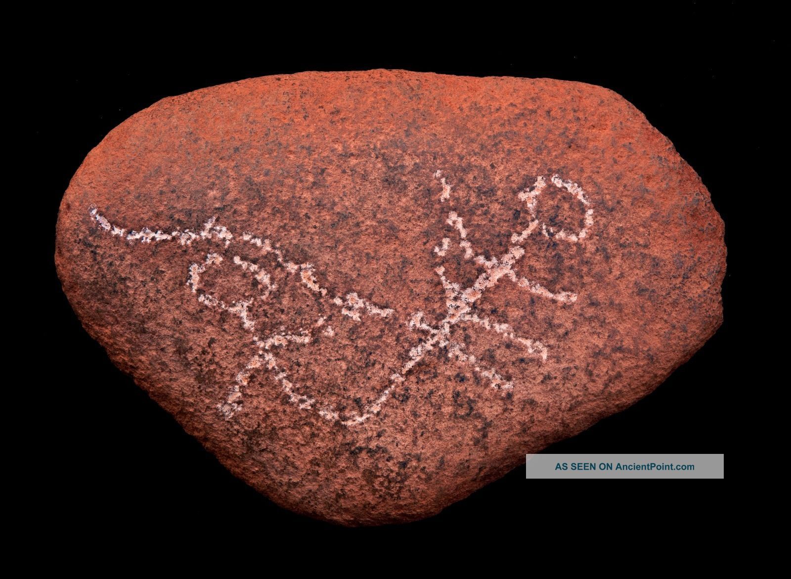 Aboriginal Pecked Anthropomorph Pebble - Port Hedland,  Western Australia Pacific Islands & Oceania photo