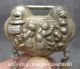 66mm Chinese Miao Silver Women Hanzi Flower Child Lock Amulet Pendant Other Antiquities photo 2