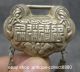 66mm Chinese Miao Silver Women Hanzi Flower Child Lock Amulet Pendant Other Antiquities photo 3