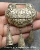 66mm Chinese Miao Silver Women Hanzi Flower Child Lock Amulet Pendant Other Antiquities photo 4