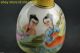 China Collectible Old Porcelain Handwork Painting Belle Decor Noble Snuff Bottle Snuff Bottles photo 2
