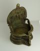 Lakshmi Brass Temple Oil Lamp India Antique Vintage - Wm 87 Other Ethnographic Antiques photo 1