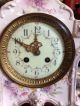 Antique French Porcelain Mantle Clock Strikes Key Royal Bonn Clocks photo 3