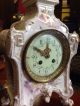 Antique French Porcelain Mantle Clock Strikes Key Royal Bonn Clocks photo 4