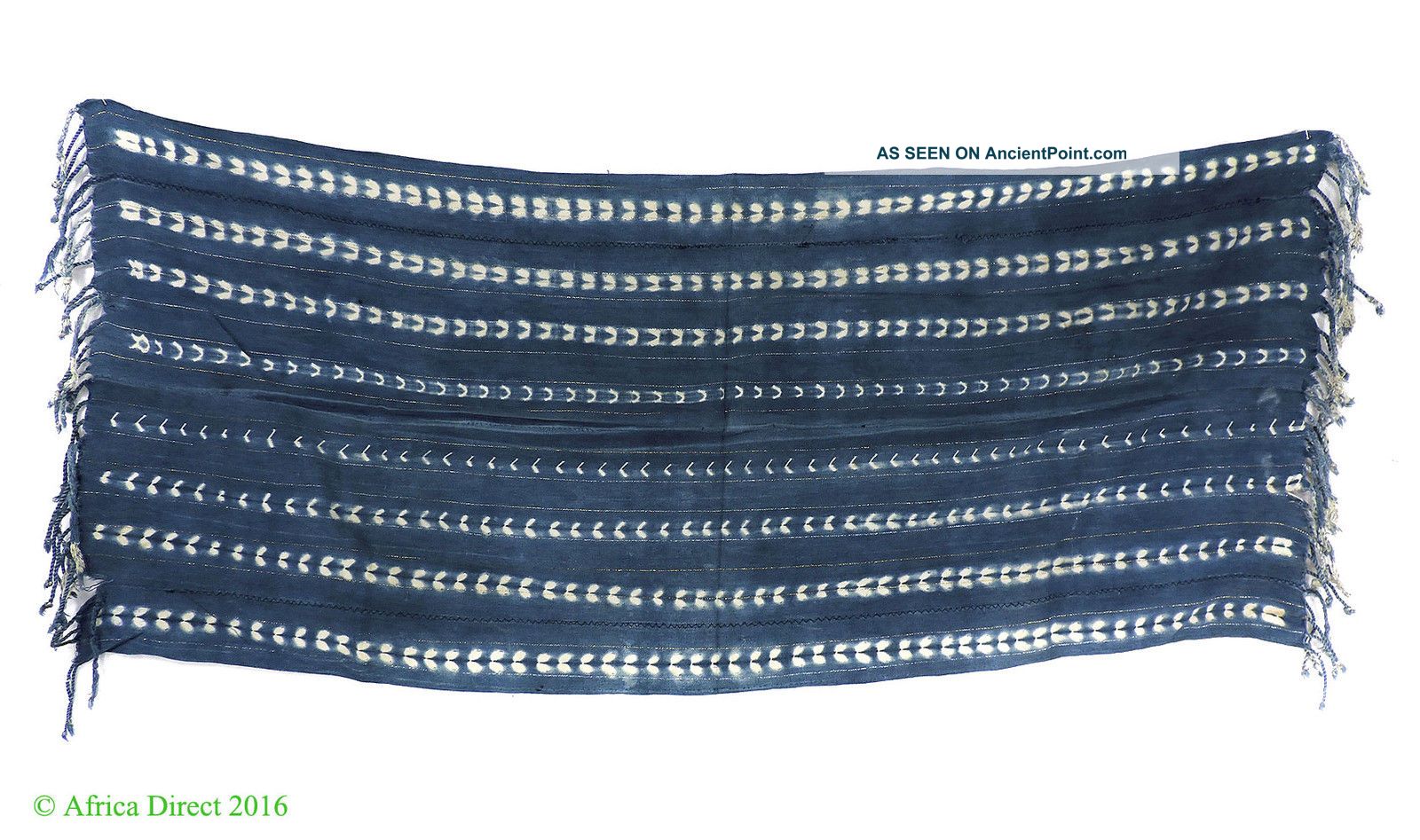 Yoruba Scarf Adire Oniko Cloth Indigo Nigeria African Art Other African Antiques photo