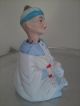 Vintage Porcelain Bisque Nodder Figurine.  Elder Asian Man.  Asian Nodder Figurine Figurines photo 3