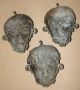 African Baule Bronze Cast Passport Mask Pendant Ivory Coast Africa Ashanti Masqu Masks photo 9