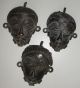 African Baule Bronze Cast Passport Mask Pendant Ivory Coast Africa Ashanti Masqu Masks photo 10