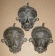 African Baule Bronze Cast Passport Mask Pendant Ivory Coast Africa Ashanti Masqu Masks photo 1