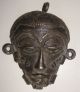 African Baule Bronze Cast Passport Mask Pendant Ivory Coast Africa Ashanti Masqu Masks photo 7