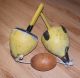 Pair Vintage Wooden Lobster Or Crab Trap Buoys Or Floats Fishing Nets & Floats photo 9