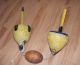 Pair Vintage Wooden Lobster Or Crab Trap Buoys Or Floats Fishing Nets & Floats photo 1