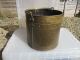 Antique Brass Planter Tub Coal Bin Log Basket Scuttle Plant Pot Rivets Vintage Garden photo 3
