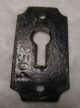 Door Skeleton Keyhole Escutcheon Plate Victorian Eastlake Iron Antique Vintage Door Plates & Backplates photo 4