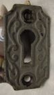 Door Skeleton Keyhole Escutcheon Plate Victorian Eastlake Iron Antique Vintage Door Plates & Backplates photo 7