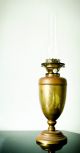 Hinks No.  2 Oil Lamp Brass Duplex Burner,  Key Rising,  Brass Lamp,  Chimney Tall 20th Century photo 4