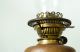 Hinks No.  2 Oil Lamp Brass Duplex Burner,  Key Rising,  Brass Lamp,  Chimney Tall 20th Century photo 7