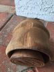 Antique Primitive Wooden Butter Mold Press Stamp Wheat Sheath Design Primitives photo 4