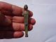 Roman Bronze Herma Statuette Lock,  With The Curly Bust Of Slave Above Roman photo 2