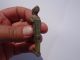 Roman Bronze Herma Statuette Lock,  With The Curly Bust Of Slave Above Roman photo 3