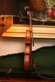 An Old C19th Antique 4/4 Violin Labelled Joseph Guarnerius,  Later Case & Bow String photo 3