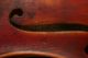 An Old C19th Antique 4/4 Violin Labelled Joseph Guarnerius,  Later Case & Bow String photo 6