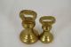 B149 & B150 2 Antique Scottish Brass Bell Weights,  1 Lb.  & 2 Lbs. Scales photo 1