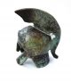 Ancient Greek Bronze Miniature Helmet Bronze Oxidization 1384 Greek photo 2