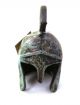 Ancient Greek Bronze Miniature Helmet Bronze Oxidization 1384 Greek photo 3