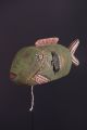 Mali : Old And Rare Tribal African Bozo Green Fisch Puppet Mask. Masks photo 3