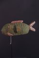 Mali : Old And Rare Tribal African Bozo Green Fisch Puppet Mask. Masks photo 4