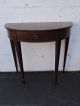 Mahogany Inlay Demi - Lune Side Tables / End Tables Console Tables 7608x Post-1950 photo 9